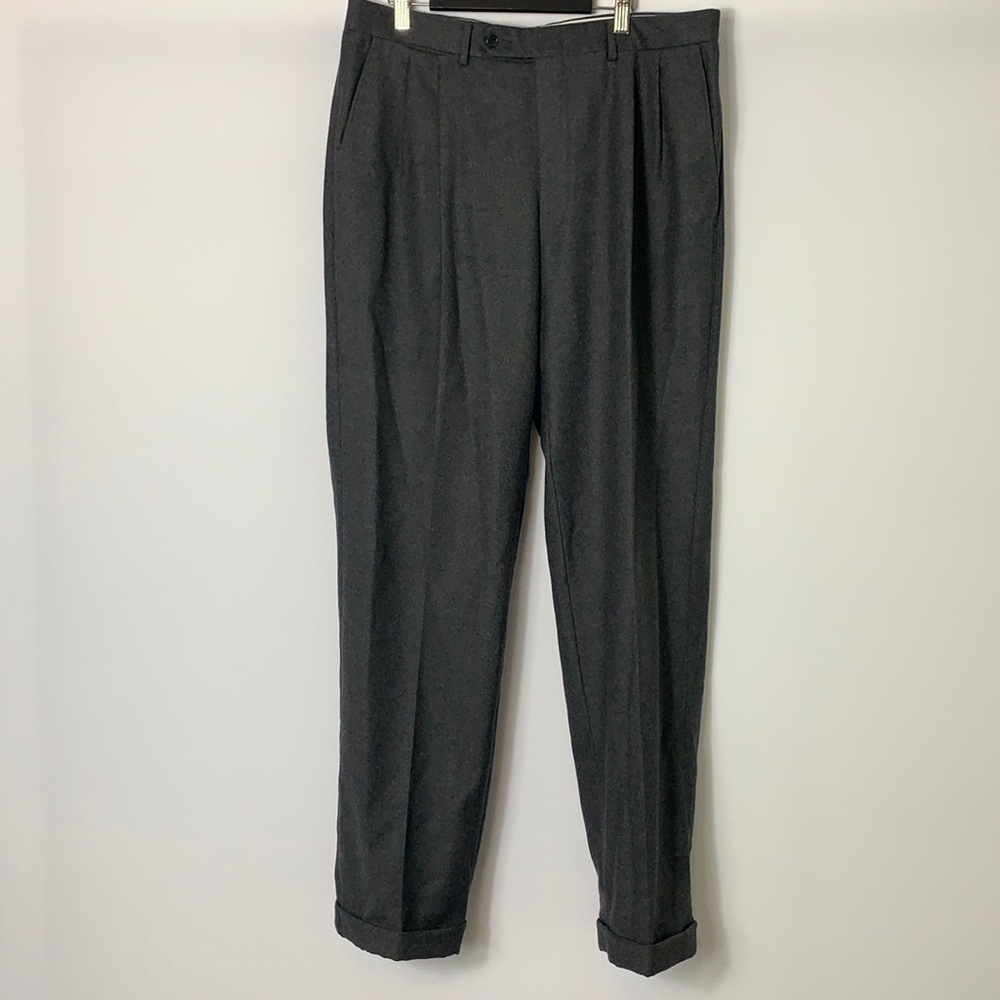 Christian Dior Monsieur Pleated Wool Slacks